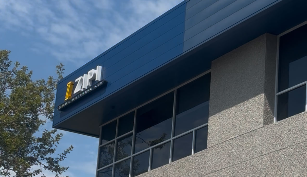 ZIPI Law office signage — Zargar & Irvin, Personal Injury
